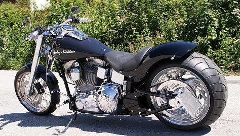 Harley Davidson Softail FXSTI Black Interceptor